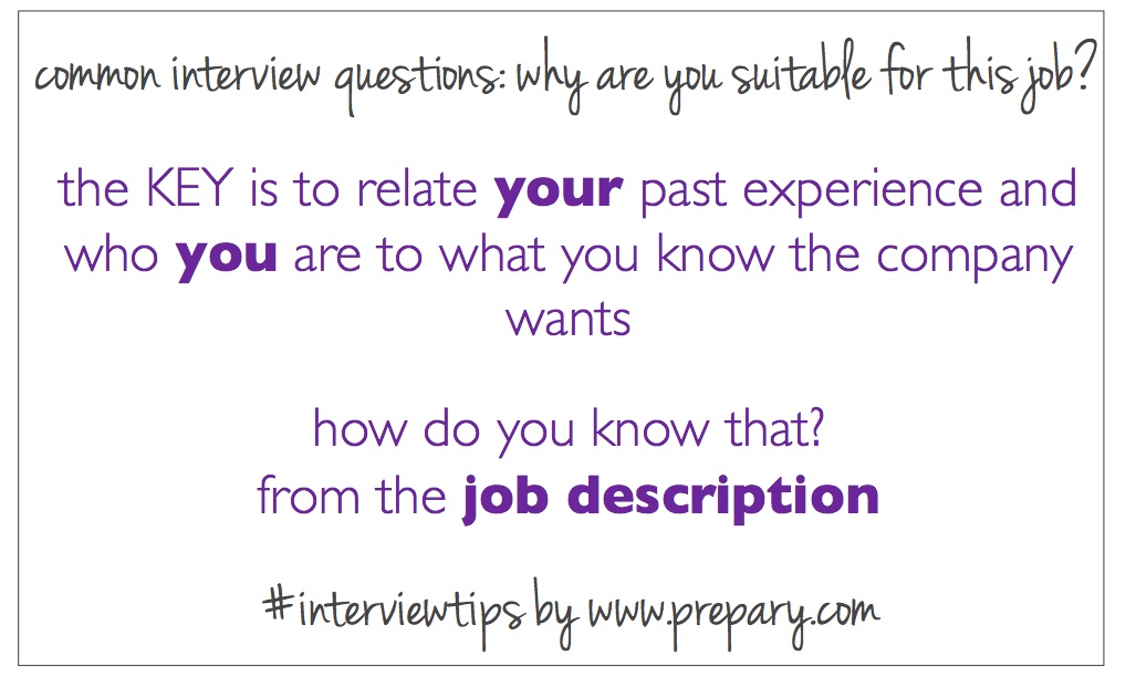 Common Interview Questions Why Are You Suitable For This Job The 